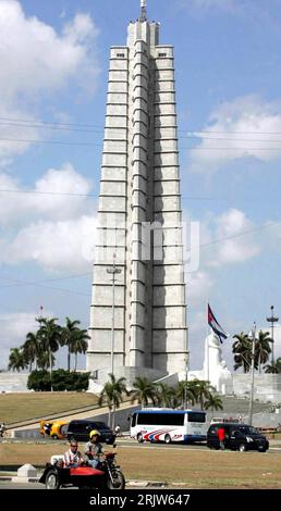 Bildnummer : 51872393 Date de référence : 01.05.2007 Copyright : imago/Xinhua Jose-Marti-Denkmal am Platz der Revolution in Havanna - PUBLICATIONxNOTxINxCHN, Gebäude, außen, Außenansicht ; 2007, Havanna, Havanna, Revolutionsplatz, Plaza de la Revolucion, Obélisque, Sehenswürdigkeit; Kbdig, Einzelbild, Denkmäler, Kuba, , Banque D'Images