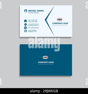 Ensemble de cartes de visite créatif et propre modèle de carte de visite Illustration de Vecteur