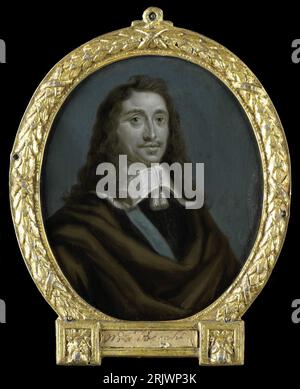 Portrait d'Everard Meyster, poète à Utrecht entre 1700 et 1732 par Arnoud van Halen Banque D'Images