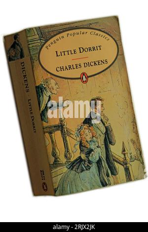 Charles Dickens - petit Dorrit. Couverture de livre. Configuration du studio. Banque D'Images
