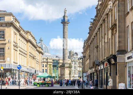 Grey's Monument, Grainger Street, Grainger Town, Newcastle upon Tyne, Tyne and Wear, Angleterre, Royaume-Uni Banque D'Images