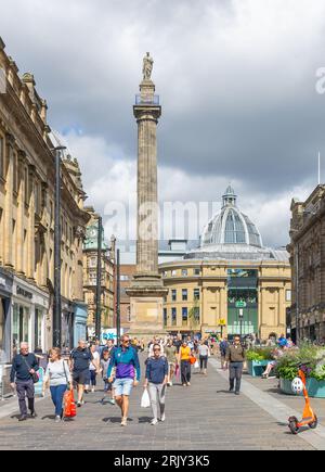 Le monument de Grey, Grey Street, Grainger Town, Newcastle-upon-Tyne, Tyne et Wear, Angleterre, Royaume-Uni Banque D'Images