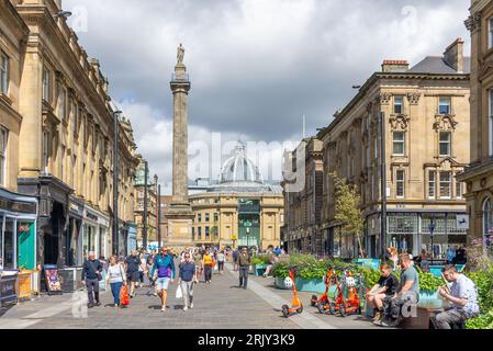 Le monument de Grey, Grey Street, Grainger Town, Newcastle-upon-Tyne, Tyne et Wear, Angleterre, Royaume-Uni Banque D'Images