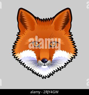 Un Fox Head Illustration de Vecteur