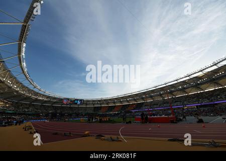 Centre national d'athlétisme, Budapest, Hongrie. 23 août 2023. Vue générale, 23 AOÛT 2023 - Athlétisme : Championnats du monde d'Athlétisme Budapest 2023 manche féminine de 5000m au Centre National d'Athlétisme, Budapest, Hongrie. Crédit : Naoki Morita/AFLO SPORT/Alamy Live News Banque D'Images