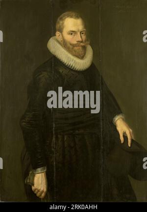 Portrait de Dirck Hasselaer (1581-1645) 1614 par Cornelis van der Voort Banque D'Images