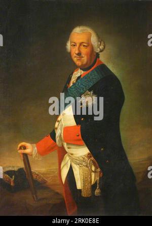 Duke Charles II, William Ferdinand, Duke of Brunswick-Wolfenbüttel (1735-1806) circa 1770 by Johann Georg Ziesenis Stock Photo