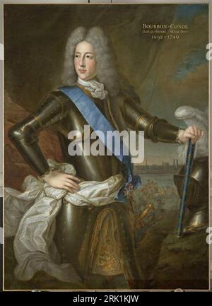 Portrait de Louis Henri de Bourbon, septième prince de Condé entre 1700 et 1725 par Pierre Gobert Banque D'Images