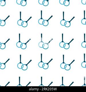 Motif sans couture. Divers équipements sportifs. Appareils de fitness, accessoires de gymnastique. Anneaux de hall. Mode de vie sain. Motif sans couture vectoriel dessiné à la main Illustration de Vecteur