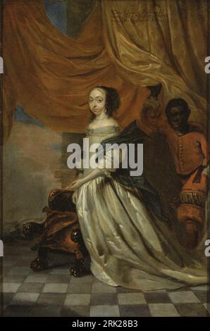 Hedvig Eleonora (1636-1715) Reine de Suède Date inconnue d'Abraham Wuchters Banque D'Images