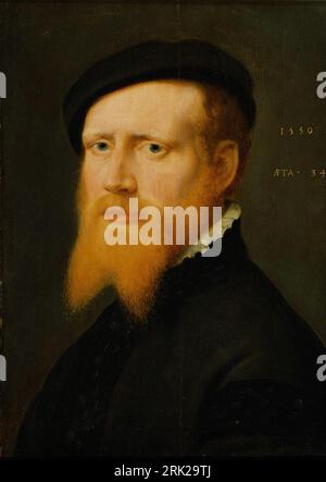 Portrait d'un homme de 34 ans 1550 par Willem Key Banque D'Images