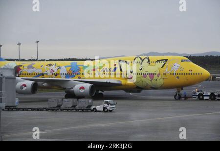 Bildnummer : 53520887 Datum : 08.10.2009 Copyright : imago/Xinhua (091009) -- SAPPORO, 9 octobre 2009 (Xinhua) -- un avion de la All Nippon Airways Co. (ANA) est vu à l'aéroport de Shin-chitose à Sapporo, ville du nord du Japon, le 8 octobre 2009. ANA a proposé jeudi une activité pour les touristes chinois pour attirer plus de Chinois dans le pays, comme un effort pour promouvoir son industrie du tourisme. (Xinhua/Ren Zhenglai) (cl) (1)JAPAN-CHINA-TOURISM-PROMOTION PUBLICATIONxNOTxINxCHN Wirtschaft Luftfahrt transport Verkehr Logistik Objekte kbdig xub 2009 quer o0 Flugzeug o00 Airline Bildnummer 53520887 Date Banque D'Images