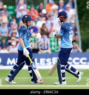 Radlett CC, 22 août 2023. Metro Bank One Day Cup - Middlesex vs Yorkshire Vikings Banque D'Images