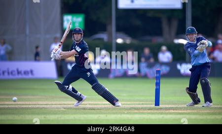 Radlett CC, 22 août 2023. John Simpson la Metro Bank One Day Cup - Middlesex vs Yorkshire Vikings Banque D'Images