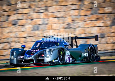 Alcaniz, Espagne. 24 août 2023. 97 SANJUAN Luis (SWI), DROUX David (SWI), Cool Racing, Ligier JS P320 - Nissan, action lors de la 4e manche de la Michelin le Mans Cup 2023 sur le Motorland Aragon du 24 au 26 août 2023 à Alcaniz, Espagne - photo Paulo Maria/DPPI crédit : DPPI Media/Alamy Live News Banque D'Images