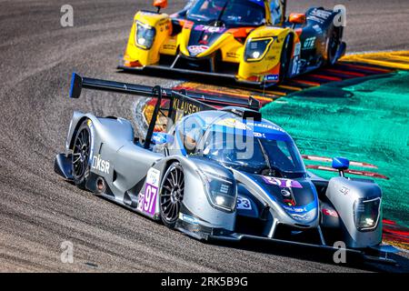 Alcaniz, Espagne. 24 août 2023. 97 SANJUAN Luis (SWI), DROUX David (SWI), Cool Racing, Ligier JS P320 - Nissan, action lors de la 4e manche de la Michelin le Mans Cup 2023 sur le Motorland Aragon du 24 au 26 août 2023 à Alcaniz, Espagne - photo Paulo Maria/DPPI crédit : DPPI Media/Alamy Live News Banque D'Images