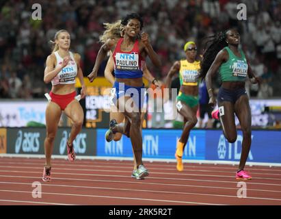 Budapest, Hongrie. 23 août 2023. Marileidy PAULINO de DOM final 400 mètres WOMENpendant les Championnats du monde d'athlétisme 2023 le 23 2023 août au Nemzeti Atletikai Kozpont à Budapest, Hongrie - photo Laurent Lairys/ABACAPRESS.COM crédit : Abaca Press/Alamy Live News Banque D'Images