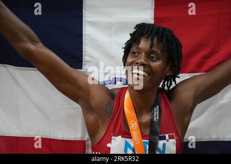 Budapest, Hongrie. 23 août 2023. Marileidy PAULINO de DOM final 400 mètres WOMENpendant les Championnats du monde d'athlétisme 2023 le 23 2023 août au Nemzeti Atletikai Kozpont à Budapest, Hongrie - photo Laurent Lairys/ABACAPRESS.COM crédit : Abaca Press/Alamy Live News Banque D'Images