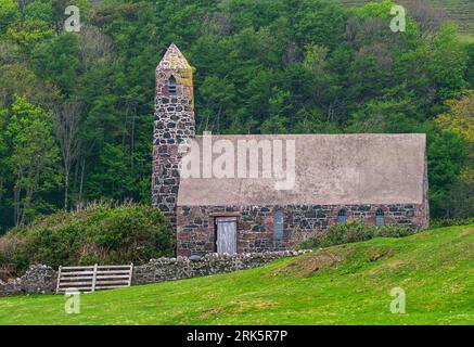 Église St Columba ou Église Rhu sur l'île Hébridée de Canna Banque D'Images