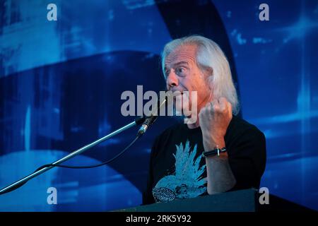 Trondheim, Norvège. 11th, août 2023. Le groupe de rock anglais Uriah Heep donne un concert au Sverresborg Folkemuseum à Trondheim. Ici, le musicien Phil Lanzon est vu en direct sur scène. (Crédit photo : Gonzales photo - Tor Atle Kleven). Banque D'Images