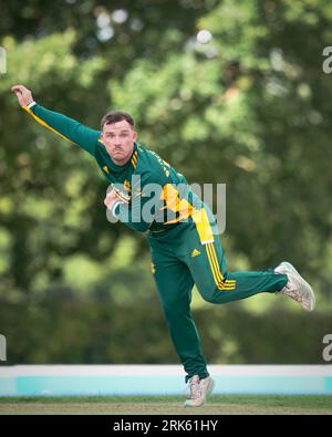 Radlett CC, 15 août 2023. La Metro Bank One Day Cup - Middlesex vs Notts Outlaws. Banque D'Images