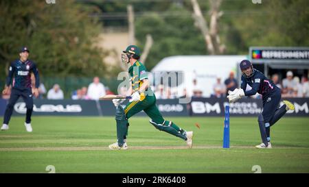 Radlett CC, 15 août 2023. La Metro Bank One Day Cup - Middlesex vs Notts Outlaws. Banque D'Images