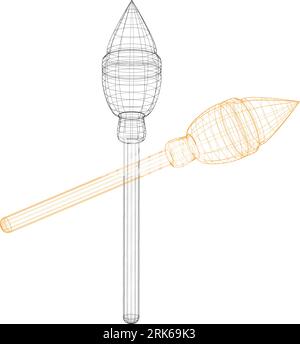 Grille de maille 3D, fil de filet, vecteur. Filaire 3D ou réseau géométrique en lignes ou en trames de grille maillée, objet scientifique et technologique Illustration de Vecteur