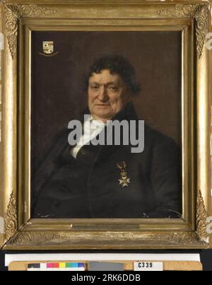 Portrait of Anthony Hoynck van Papendrecht (1763-1837) 1837 by Cornelis Cels Stock Photo