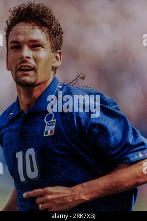 Photo de presse vintage Football, Coupe Du Monde Usa 1994, Italie, Sacs