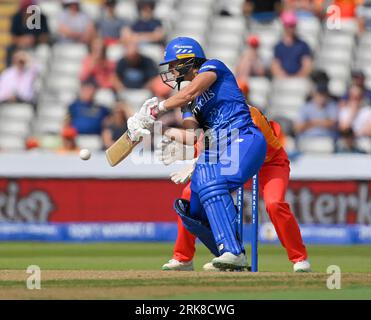 Birmingham 24 août : Danielle Gibson de Birmingham Phoenix bat lors du match des cent femmes entre Birmingham Phoenix et London Spirit à Edgbaston le 24 2023 août Birmingham Angleterre . Crédit : PATRICK ANTHONISZ/Alamy Live News Banque D'Images