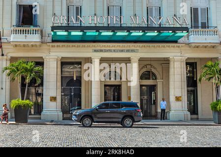 Cuba Havana. Gran Hotel Manzana Kempinski Hôtel très exclusif dans le centre de la Havane. Banque D'Images