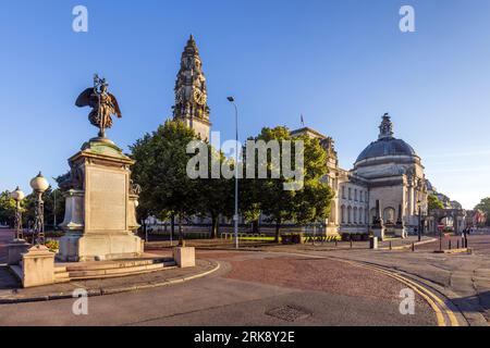 Cardiff City Hall, un bâtiment classé Grade I à Cathays Park, Cardiff, pays de Galles Banque D'Images