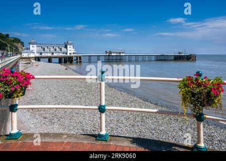 Penarth Pier, sur la côte sud du pays de Galles, près de Cardiff, au sud du pays de Galles Banque D'Images