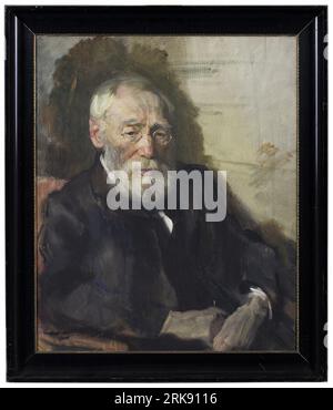 Portrait de Jozef Israels entre 1876 et 1906 par Pieter de Josselin de Jong Banque D'Images