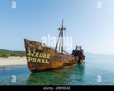 Pave Dimitrios, plage Valtaki, Péloponnèse, Grèce Banque D'Images