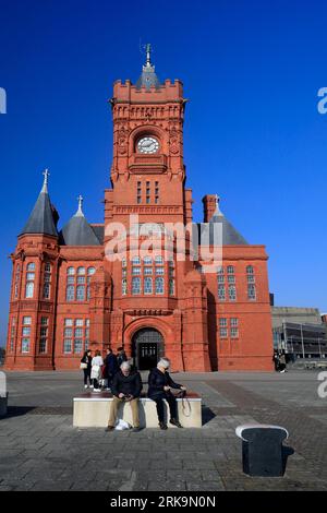 Immeuble Pierhead, baie de Cardiff. . Prise en août 2023.cym Banque D'Images