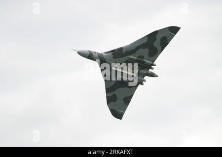 Vulcan Bomber - Bomb Bay portes ouvertes - vol au-dessus du Bedfordshire Banque D'Images