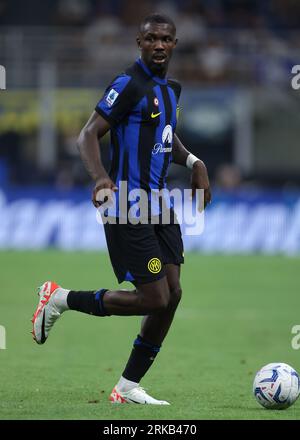 Milan, Italie, 19 août 2023. Marcus Thuram du FC Internazionale lors du match de Serie A à Giuseppe Meazza, Milan. Le crédit photo devrait se lire : Jonathan Moscrop / Sportimage Banque D'Images