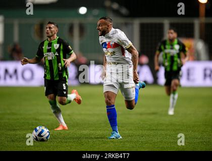 Guilherme do Fortaleza, durante a partida entre América Mineiro e Fortaleza, pela primeira partida das quartas de final da Copa Sul-Americana 2023, na Arena Independência, nesta quinta 24. Crédit : DiaEsportivo/Alamy Live News Banque D'Images