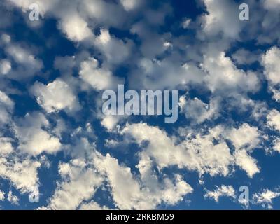 Palm Springs, Californie, États-Unis. 23 août 2023. Nuages au-dessus de Palm Springs juste après le lever du soleil. (Image de crédit : © Ian L. Sitren/ZUMA Press Wire) USAGE ÉDITORIAL SEULEMENT! Non destiné à UN USAGE commercial ! Banque D'Images