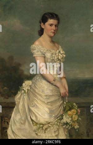 Princesse Hélène de Waldeck et Pyrmont (1861-1922), duchesse d'Albany 1882 par Carl Rudolph Sohn Banque D'Images