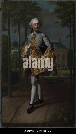 Portrait de Gerard Cornelis van Riebeeck 1755 par Mattheus Verheyden Banque D'Images