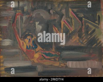 Femme couchée 1925 par Arnold Peter Weisz-Kubínčan Banque D'Images