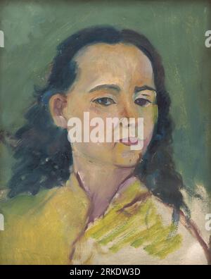 Portrait de femme 1920 par Arnold Peter Weisz-Kubínčan Banque D'Images