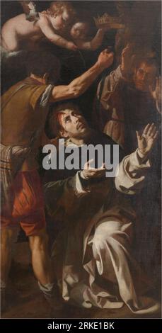 Martyre de Saint Pierre Martyr vers 1650 par Jerónimo Jacinto de Espinosa Banque D'Images