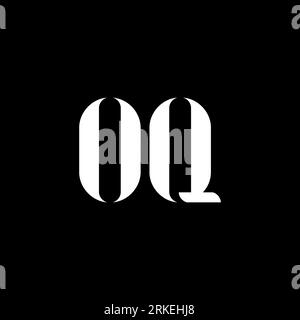 Conception de logo de lettre OQ. Lettre initiale OQ majuscule monogramme logo couleur blanche. Logo OQ, O Q design. OQ, O Q Illustration de Vecteur