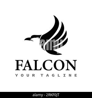 Résumé du logo falcon Flaying Bird. modèle de conception, illustration vectorielle Illustration de Vecteur
