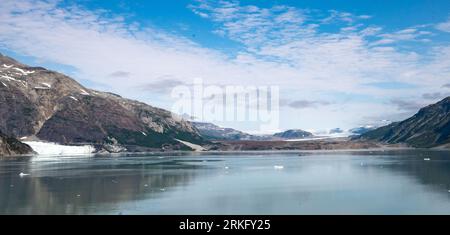 Un paysage magnifique de la dernière frontière, Alaska Glacier Bay National Park Banque D'Images