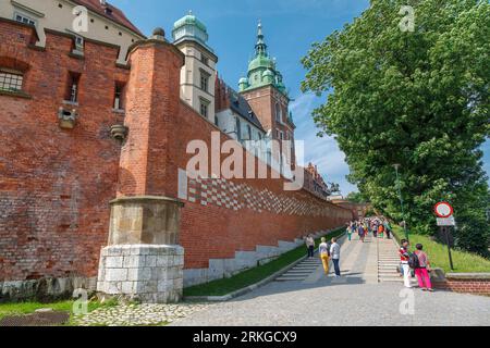 Le château royal de Wawel à Cracovie, Pologne Banque D'Images