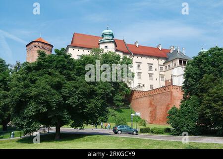 Le château royal de Wawel à Cracovie, Pologne Banque D'Images